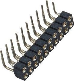 Through Hole Female Double Row Header Connector 20 Pin Right Angle Type