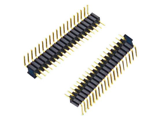 PA6T 1.0mm Pitch 10P Right Angle Header Connector