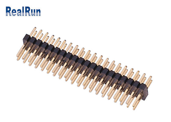 4P 0.75A 1.0mm Pitch PA6T Through Hole Header Connector Double Row