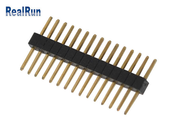 15 Poles 0.75A PA6T 0.3mm Terminal Pin Header Connector