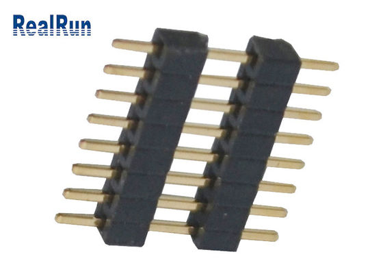 Stackable 1*8 Pin PA6T  1.0mm Through Hole Header Connector