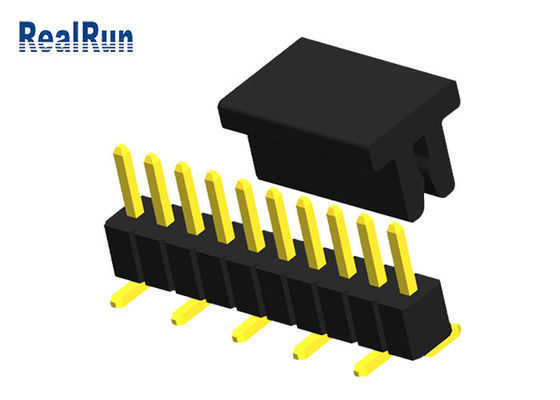 1.0mm 1x10 Single Row10P Male Header Connector With CAP