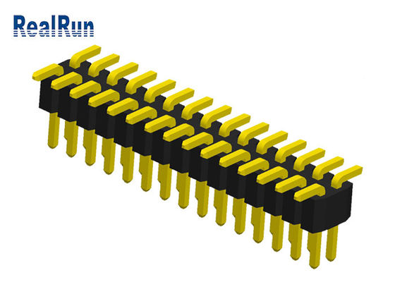 PA6T 1.0mm Dual Row 2x10P SMD Pin Header Connector