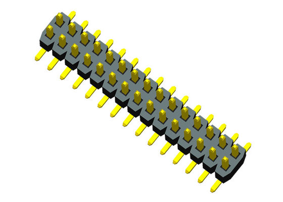 1.0mm Pitch Dual Row SMT Pin Header 0.75A With Location Post