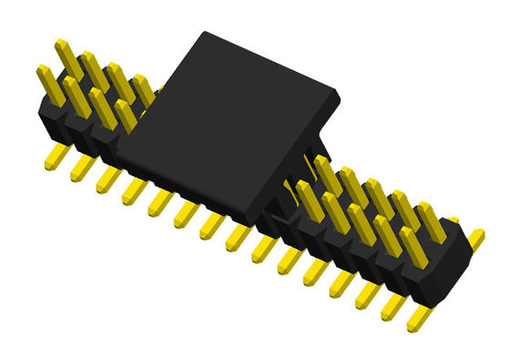 40 Pin 1.0mm Pitch PA6T 0.75A Dual Row Male Header