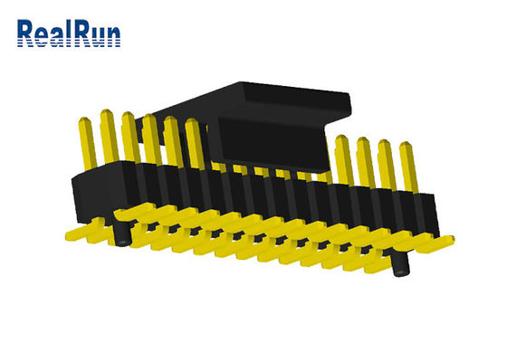 40 Pin 1.0mm Pitch PA6T 0.75A Dual Row Male Header