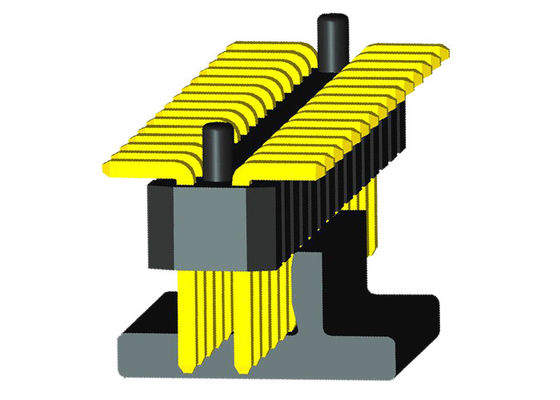 40 Pin 1.0mm Pitch PA6T 0.75A Dual Row Male Header