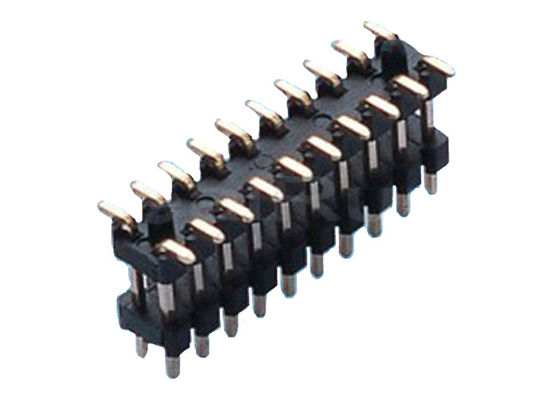 Double Layer 40P PA6T Insulator Pin Header Connector 1.0*1.5mm