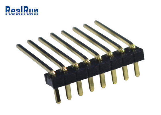 8P 90 Degree 1.0mm Hight Male Header Connector 500VAC