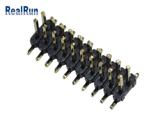 Dual Row 20P Vertical 500VAC 1.27mm SMD Mount Header Connector