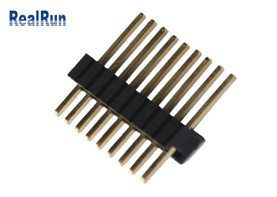 DIP Straight 20m ohm 1.27mm Pitch Male Header Connector 10 Pin