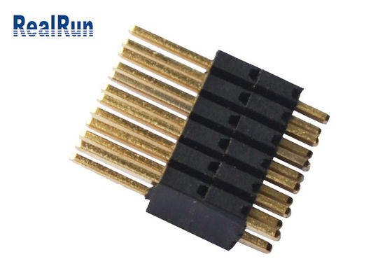 PA9T Insulator Dual Row 1.27mm Hight Pin Header Connector