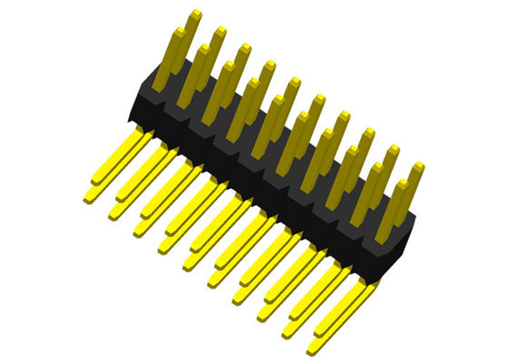 Right Angle 1.27mm UL94V-0 Through Hole PCB Connector PA6T
