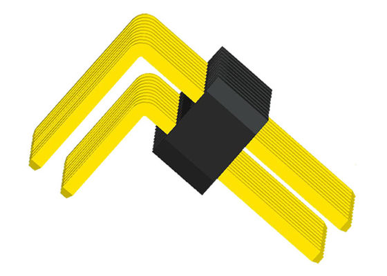Right Angle 1.27mm UL94V-0 Through Hole PCB Connector PA6T