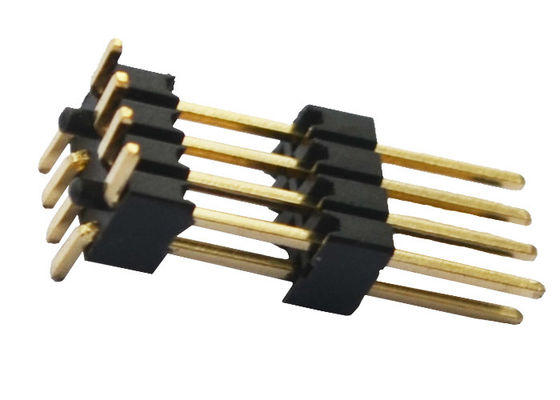 UL 94V-0 Pin Header Connector 1.27mm Pitch With Location Peg