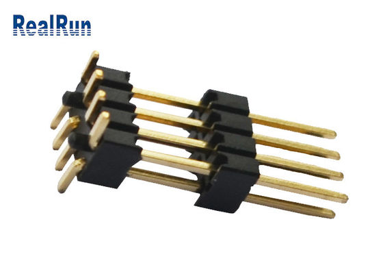 UL 94V-0 Pin Header Connector 1.27mm Pitch With Location Peg