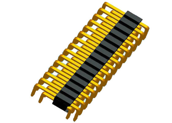 U Type PA6T 80P Double Row Pin Header 1.27mm Pitch