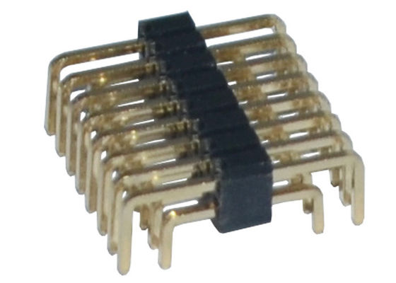 U Type PA6T 80P Double Row Pin Header 1.27mm Pitch