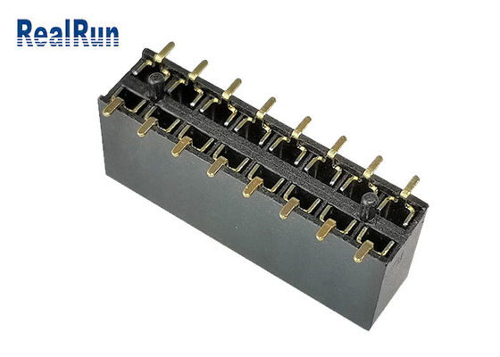 PA9T Dual Row 2.54mm Pitch 8.5mm Height SMT Female Header
