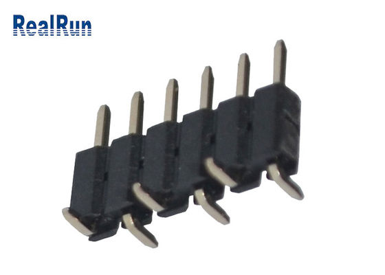 SMT 2.0mm Pitch PA6T Single Row Pin Header 6pin Tin Plating