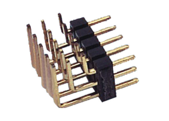 PBT 15pin Right Angle Pcb Connector Three Row Male Pin Header