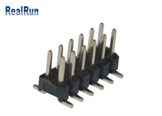 Black 2.0mm Pitch PA6T 12 Pin Pcb Connector Dual Row