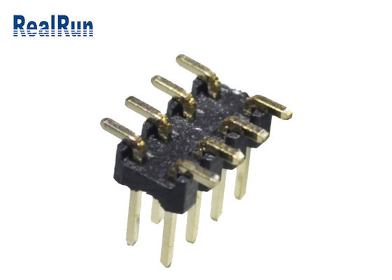 Black 2.0mm Pitch PA6T 12 Pin Pcb Connector Dual Row