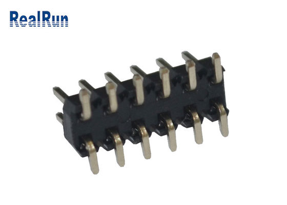Black 2.0mm Pitch PA6T 12 Pin Pcb Connector Dual Row