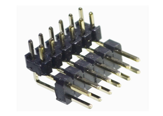 Plastic PBT PA6T Right Angle Pin Header 2.0mm Pitch 2A