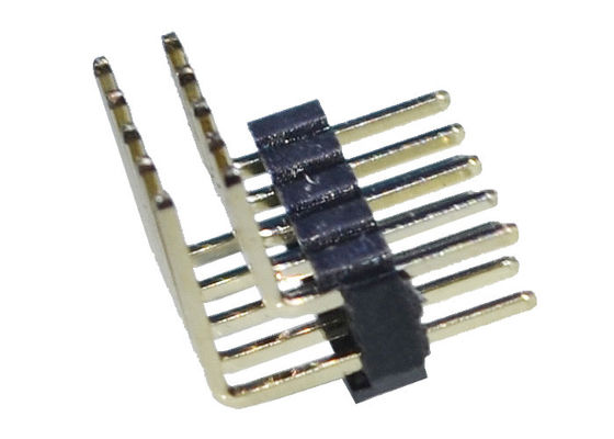 Right Angle PBT 10pin Double Row Pcb Connector UL 94V-0