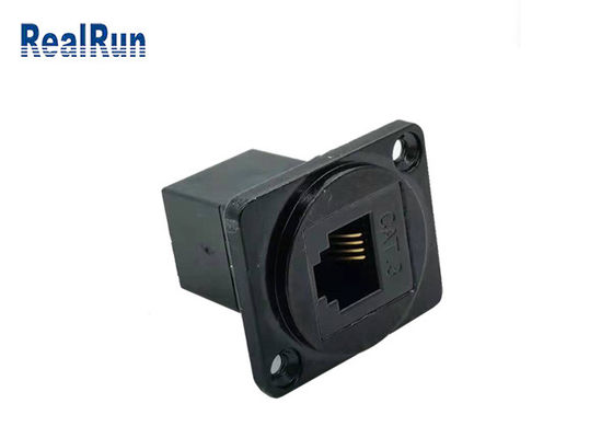 6P4C Straight Through RJ11 Modular Connector CAT3 Socket Female