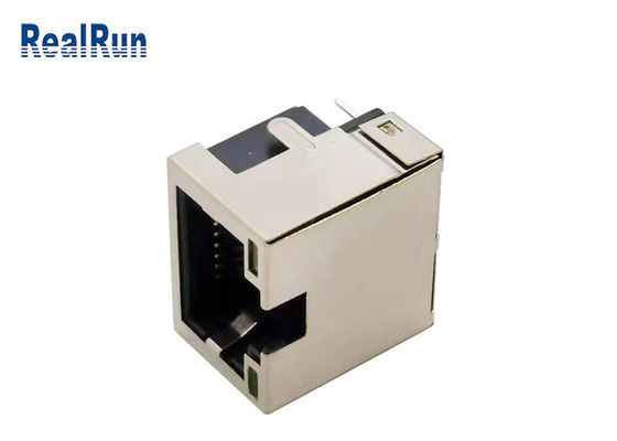 PCB 8pin RJ45 Modular Jack Connector Right Angle With LED Light 1.5A