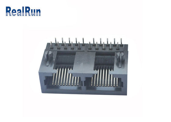 10P10C RJ45 Right PCB Modular Jack PBT Rj45 Female Connector