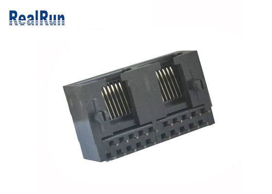 10P10C RJ45 Right PCB Modular Jack PBT Rj45 Female Connector