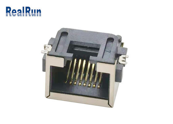 Metal Shell 1000VAC SMT 8pin Rj45 Connector Socket LCP UL94V-0