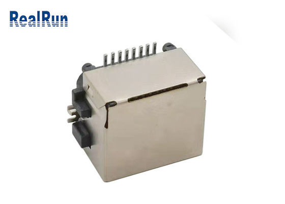 Metal Shell 1000VAC SMT 8pin Rj45 Connector Socket LCP UL94V-0