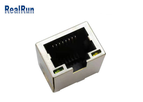 PA46 1 Port Rj45 Modular Jack RJ45 PCB Connector Copper Alloy