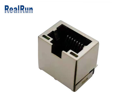 PA46 1 Port Rj45 Modular Jack RJ45 PCB Connector Copper Alloy