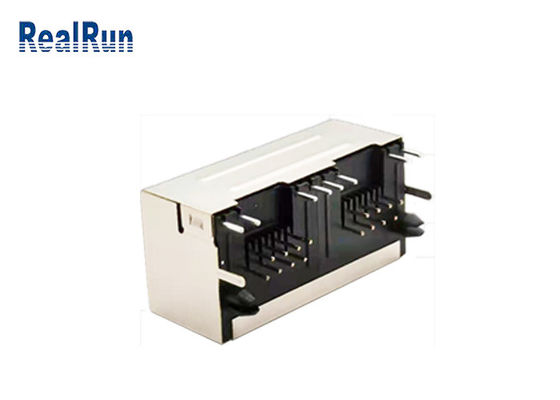 PCB 8P8C RJ45 Connector Modular Jack SGS With LED Shielded
