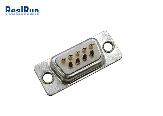 DB 9P 180° Straight Solder D Sub Male Connector Gold Plated PBT