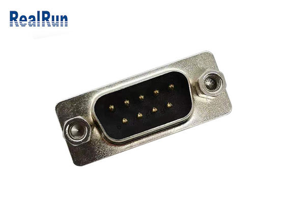 5 Amp DB 9P VGA Straight Male Connector With Two Lock Screw