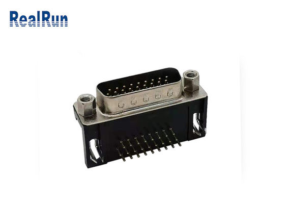 Tin Plating HDR 26 Pin D Type Connector R/A 3 Row VGA PCB Connector