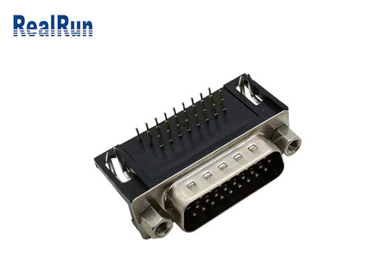 Tin Plating HDR 26 Pin D Type Connector R/A 3 Row VGA PCB Connector