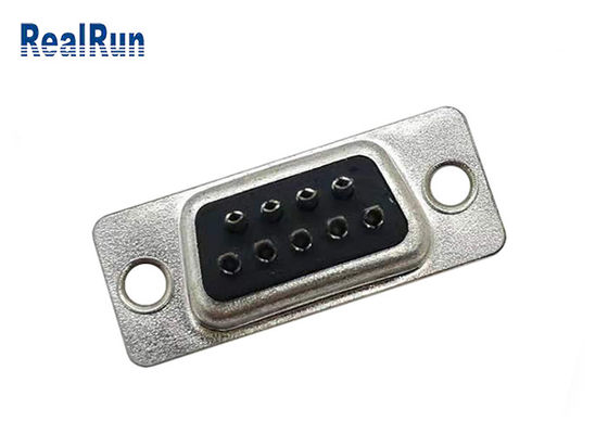 Solder DB 9 Pin Female Header VGA D Sub Connector SGS For PCB