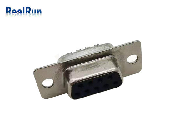 Solder DB 9 Pin Female Header VGA D Sub Connector SGS For PCB