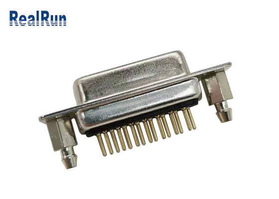Straight DP 15 Pin PCB 1000VAC D SUB Connector Male Female PBT