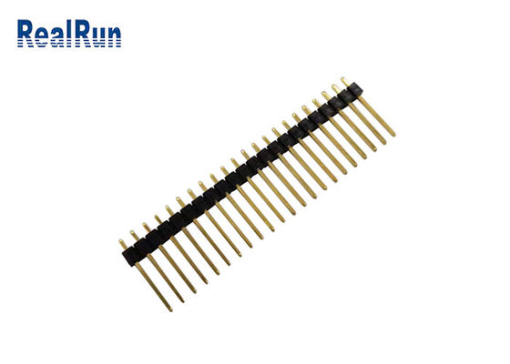 Gold Plated 10U Straight Header Connector PBT UL94V-0 2.54mm Pitch