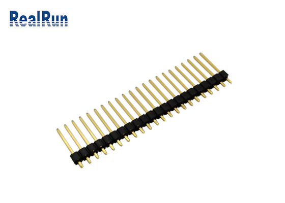 Gold Plated 10U Straight Header Connector PBT UL94V-0 2.54mm Pitch