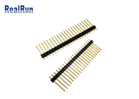 Gold Plated 10U Straight Header Connector PBT UL94V-0 2.54mm Pitch