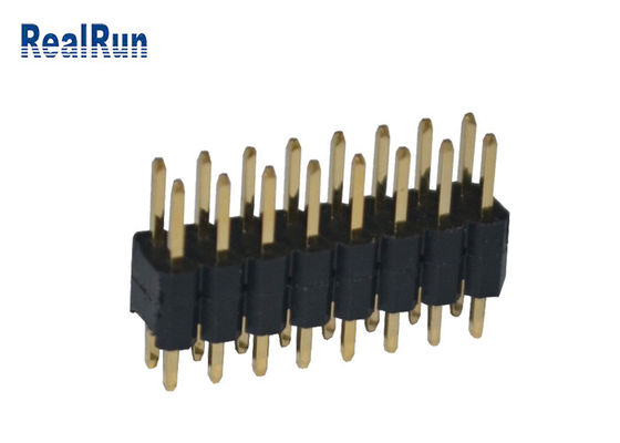 Dual Row PA6T 3.0A DIP Pin Header Connector 2.54mm Pitch